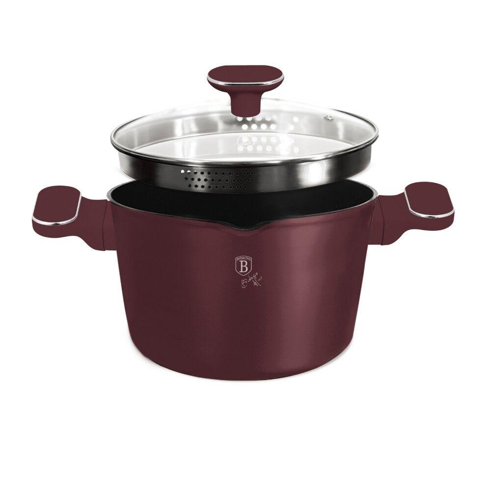 Berlinger Haus Šerpa za kuvanje testa sa poklopcem Leonardo Neo Collection BH-8437S, 24cm, 6l