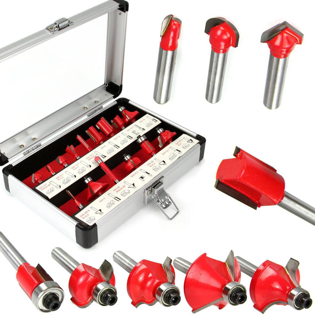 MAR-POL Glodala za frezer M22548, 6mm prihvat, 15 komada