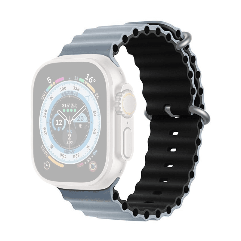 MOYE Zamenska narukvica za pametni sat Ocean,  44/45/49mm, Sivo-crna