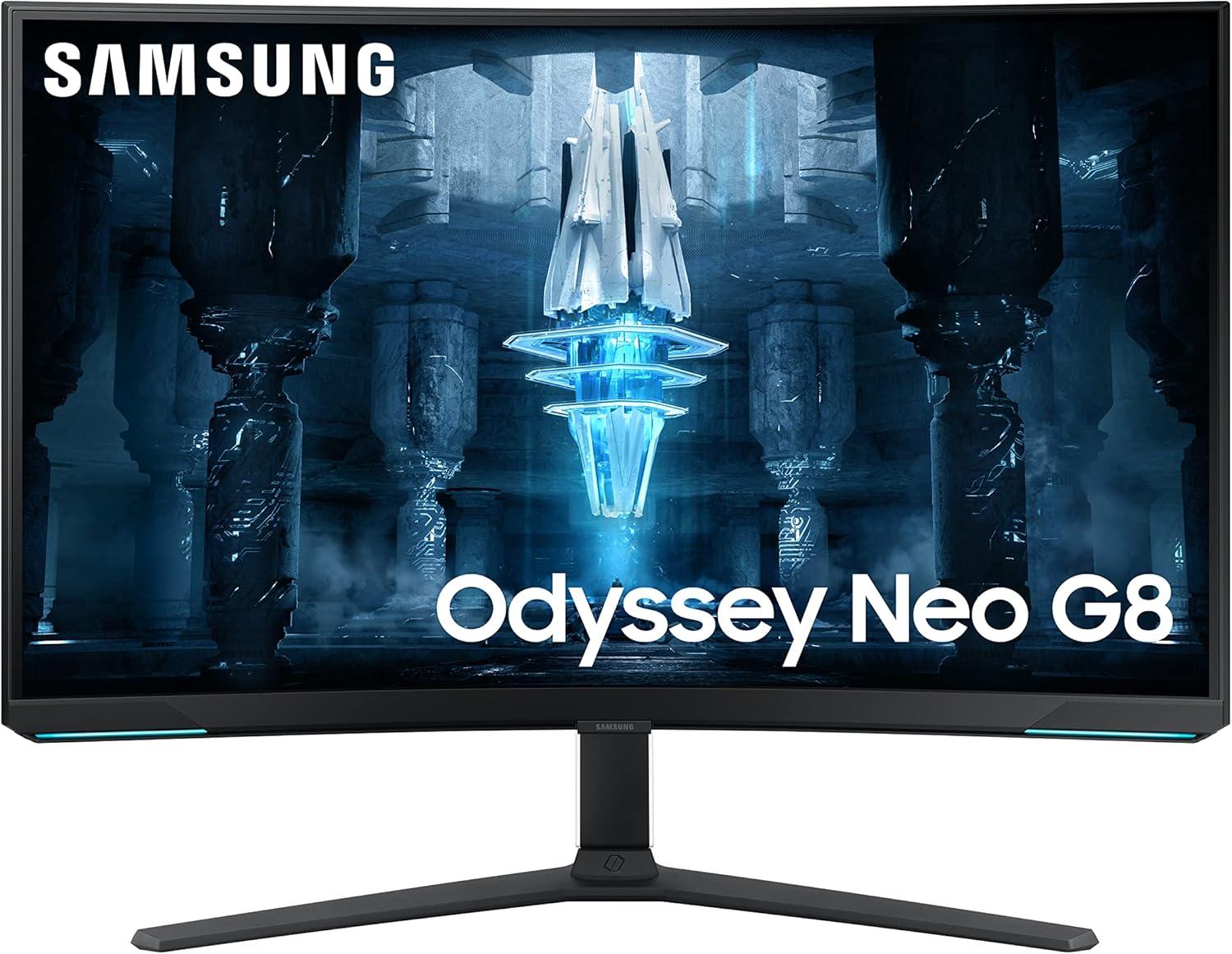 Samsung gaming monitor LS32BG850NPXEN 31,5"/VA,zakrivljen/3840x2160/240Hz/1ms GtG/HDMIx2,DP,USB/pivot/crna LS32BG850NPXEN