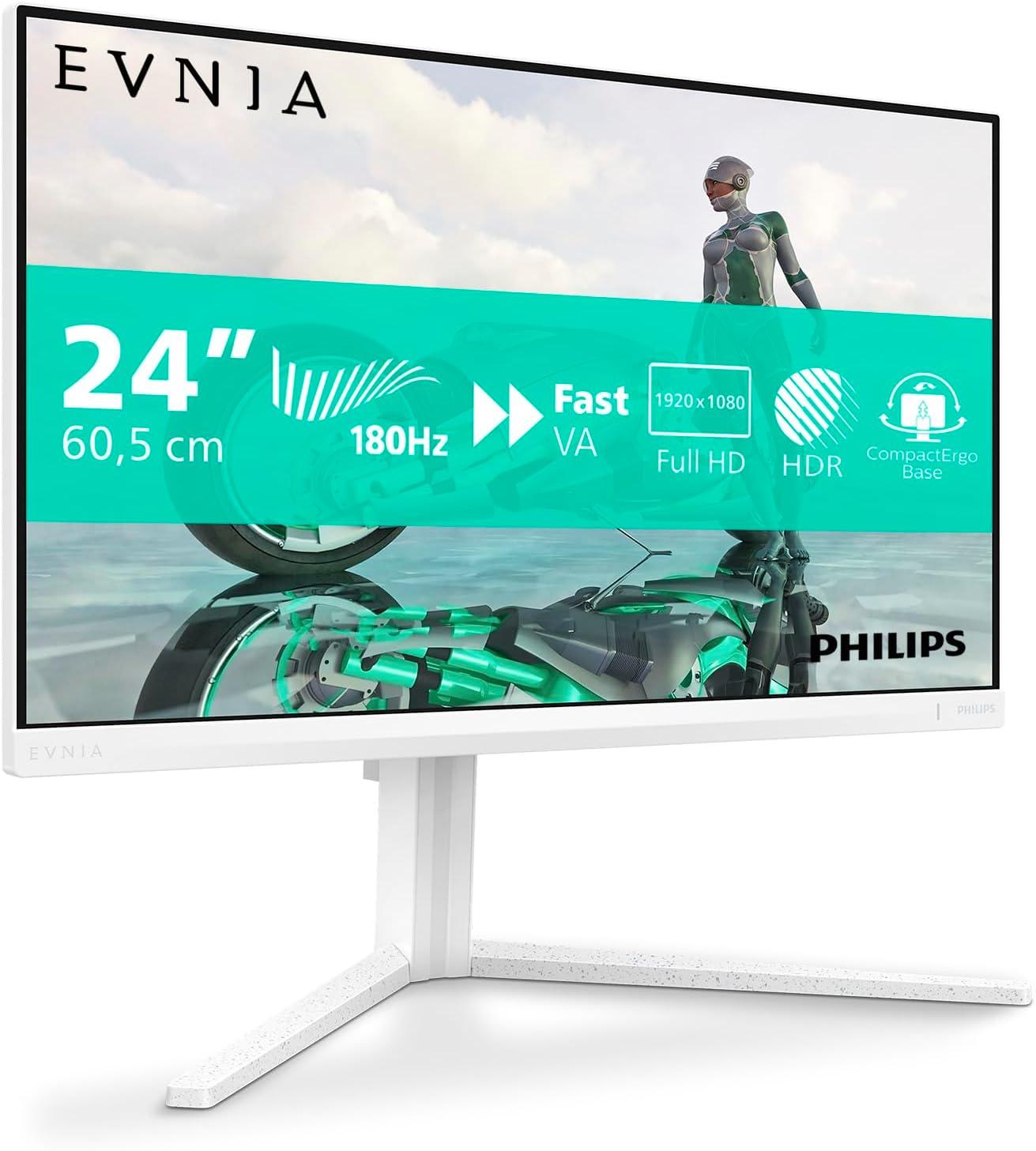 Philips gaming monitor  24M2N3201A/00 23.8"/IPS/1920x1080/180Hz/1ms GtG/HDMIx2,DP/Adaptive sync/Pivot/bela 24M2N3201A/00