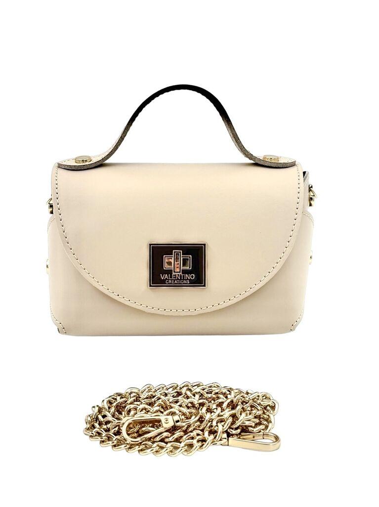 Valentino Creations Ženska kožna torba V936, Krem