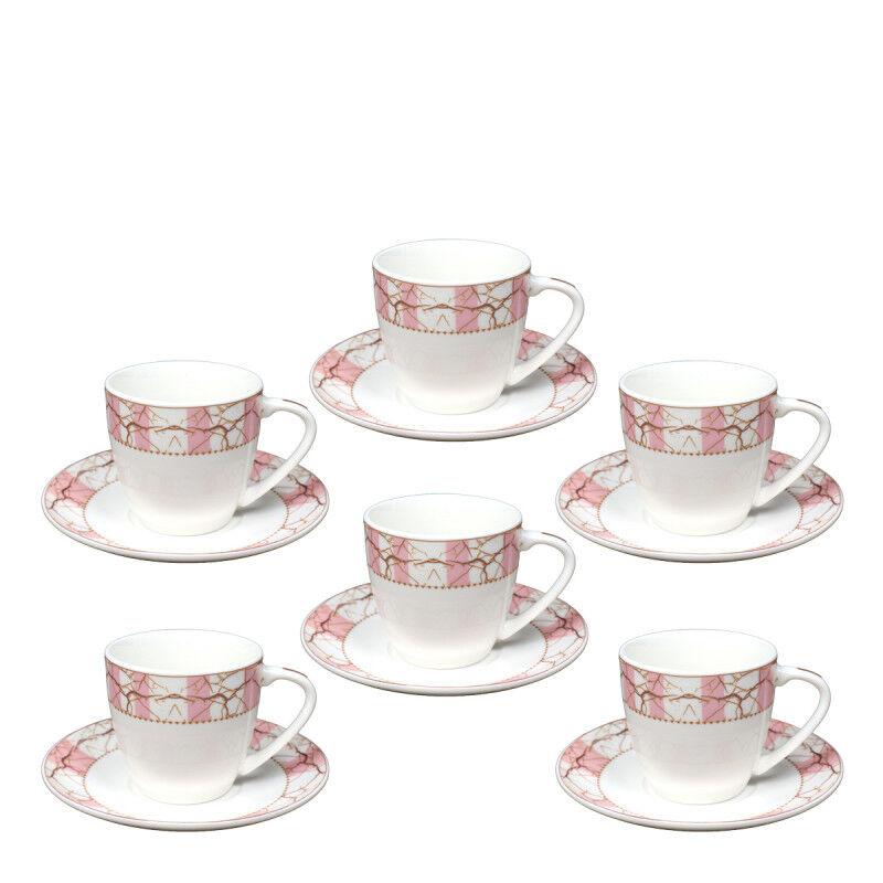 Sigma Set šoljica za kafu QRD2518-F, 6 komada, 140 ml, Beli