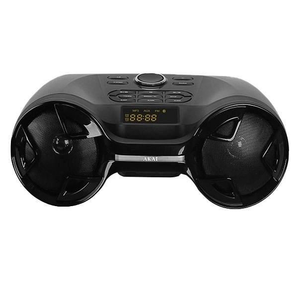 Akai Prenosiv radio sa budilnikom APRC-20BG, 16W, USB, SD, MMC, Crni