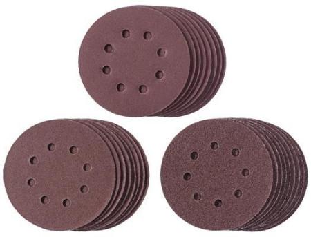 Einhell Set brusnih papira Q-Stick Ø125 mm, Pribor za ekscentričnu brusilicu, 25 komada