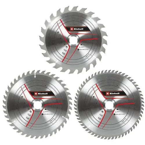 Einhell Set reznih listova 250 x 30 T24/42/60, 3 komada