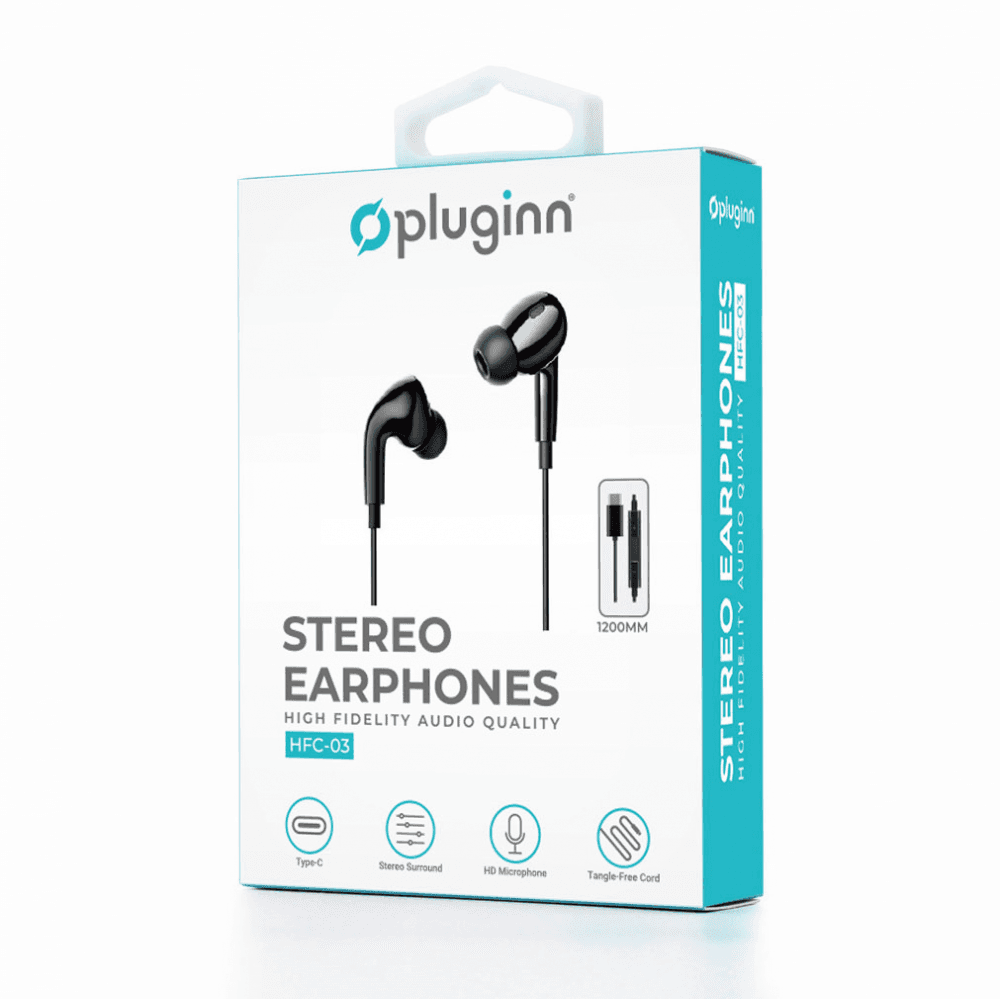 Pluginn Slušalice HFC-03 Type C, Crne