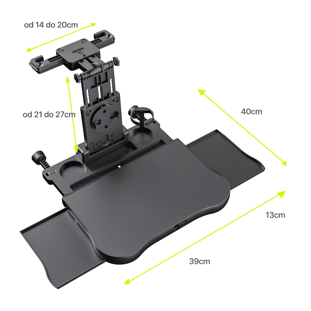 Sklopivi sto za auto sedište, Crni