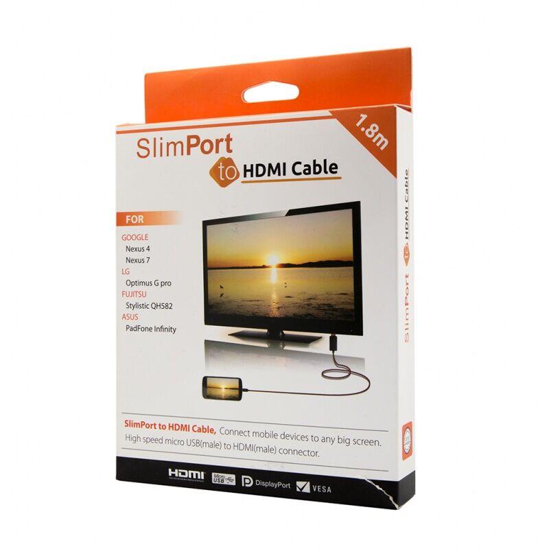 Slimport na HDMI kabl, 180 m, Crni