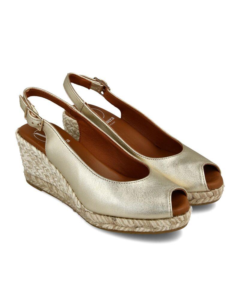 Viguera Ženske kožne espadrile 2013, Zlatne boje