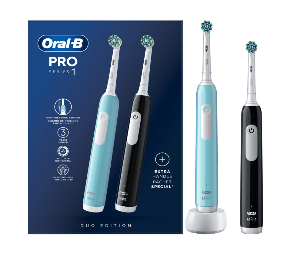 OralB Električna četkica za zube Pro 1, 2 komada