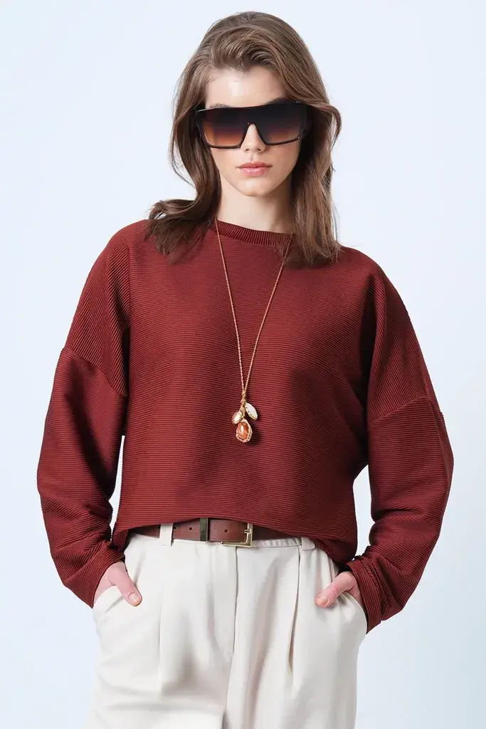 Trend Alacati Stili Ženska bluza Alc-X14623, Bordo