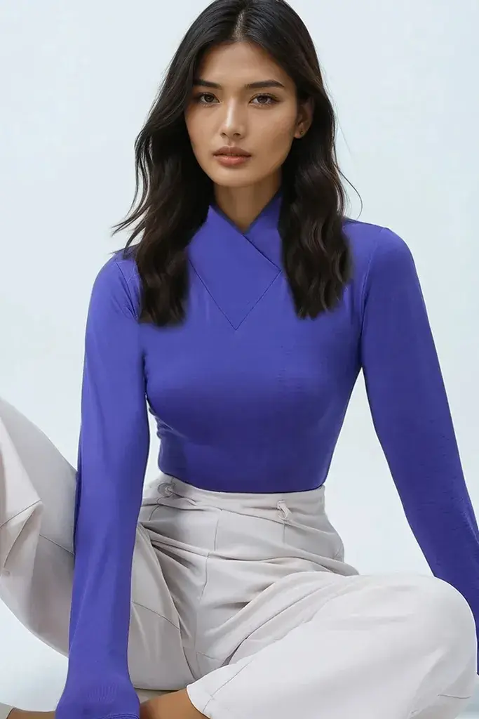 Trend Alacati Stili Ženska bluza Alc-X14397, Ljubičasta