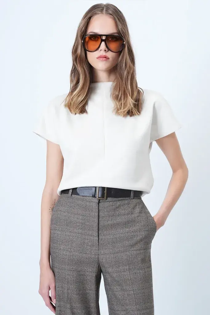Trend Alacati Stili Ženska bluza Alc-X14615, Krem