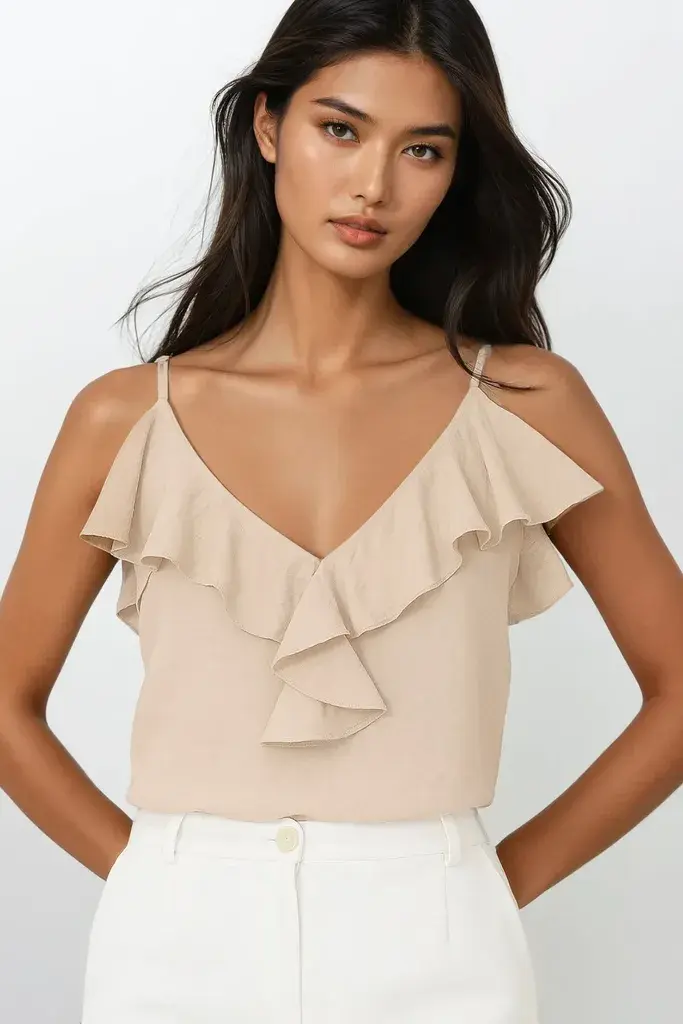 Trend Alacati Stili Ženska bluza Alc-X14182, Bež