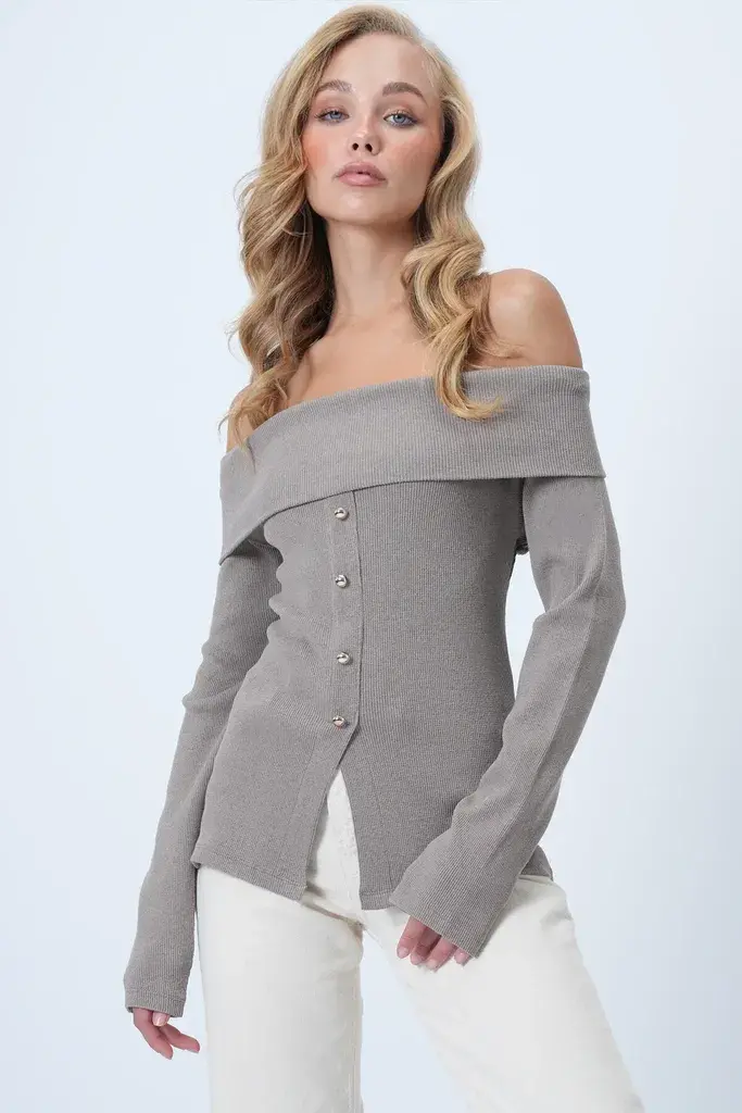 Trend Alacati Stili Ženska bluza Alc-X14527, Siva