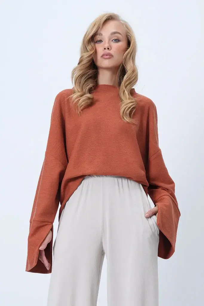 Trend Alacati Stili Ženska bluza Alc-X14434, Narandžasta