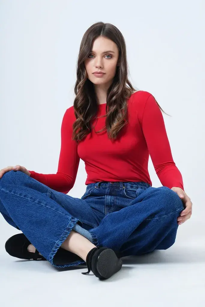 Trend Alacati Stili Ženska bluza Alc-X14395, Crvena