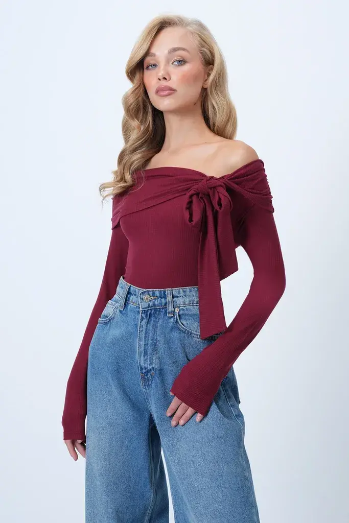 Trend Alacati Stili Ženska bluza Alc-X14558, Bordo
