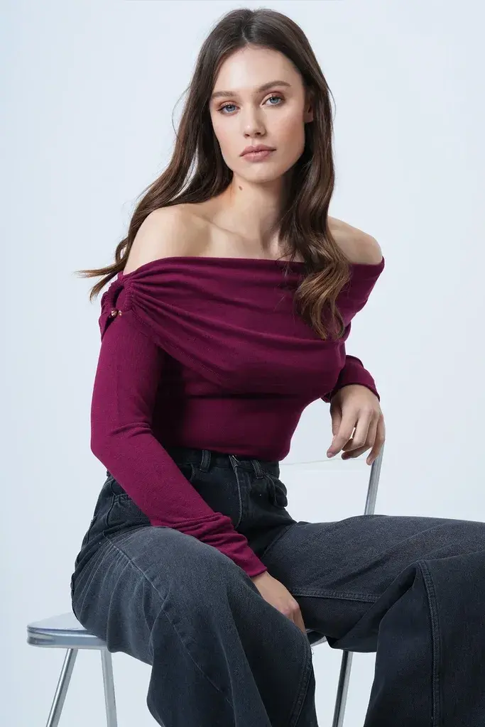 Trend Alacati Stili Ženska bluza Alc-X14557, Ljubičasta