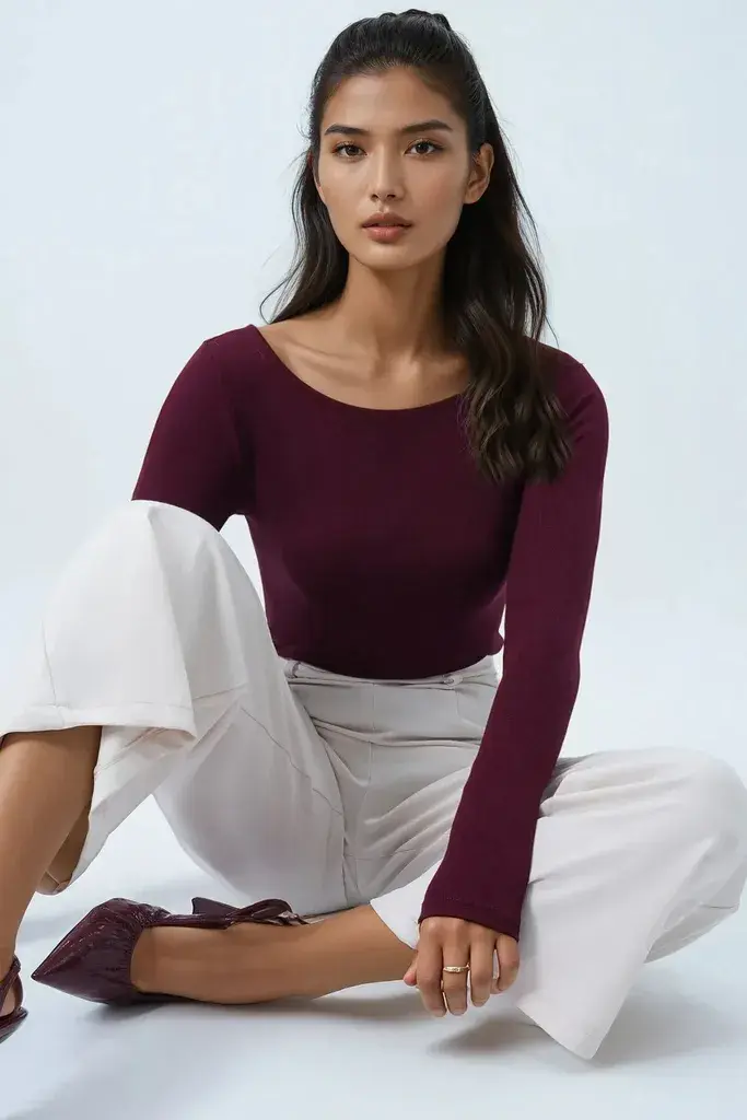 Trend Alacati Stili Ženska bluza Alc-X14395, Bordo
