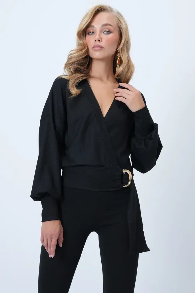 Trend Alacati Stili Ženska bluza Alc-X14505, Crna