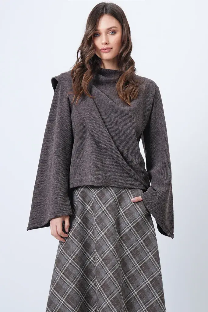 Trend Alacati Stili Ženska bluza Alc-X14420, Braon