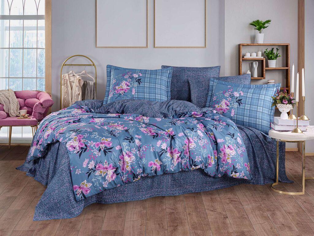 L'essentiel Maison Komplet posteljina Victoria, 200x220 cm, Plavi