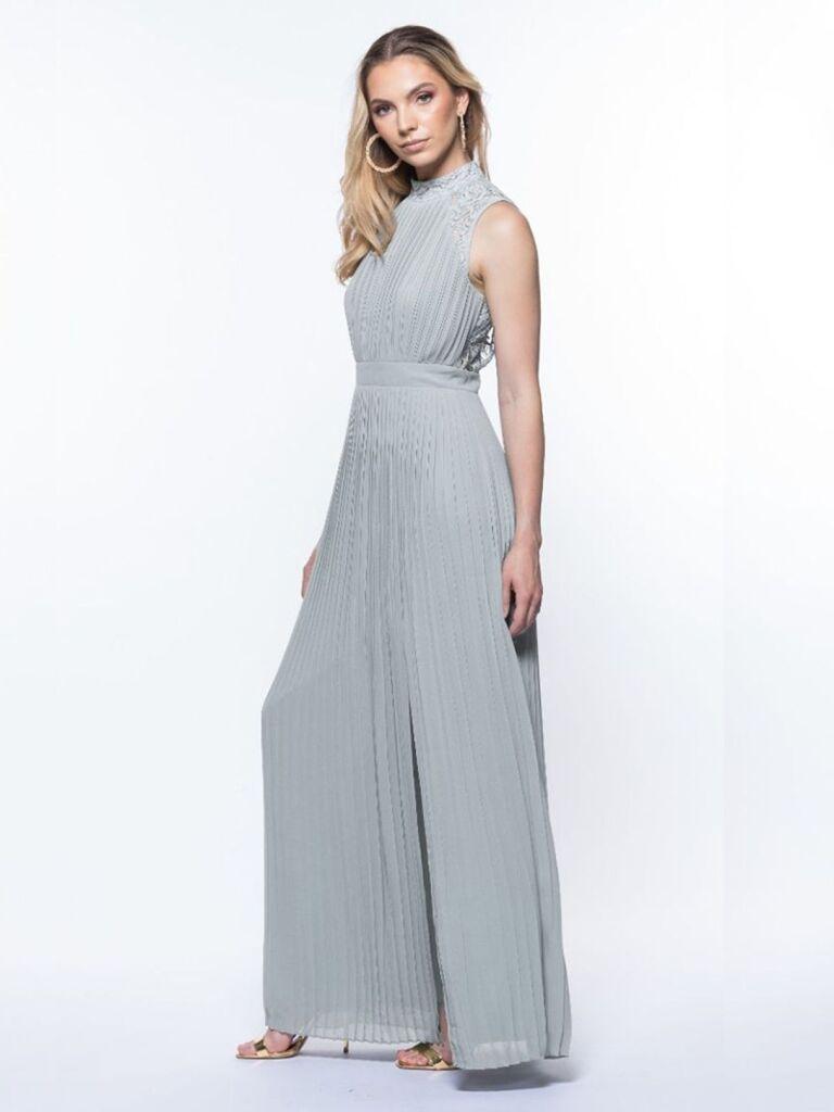 TFNC Ženska haljina Aairah, Svetlosiva