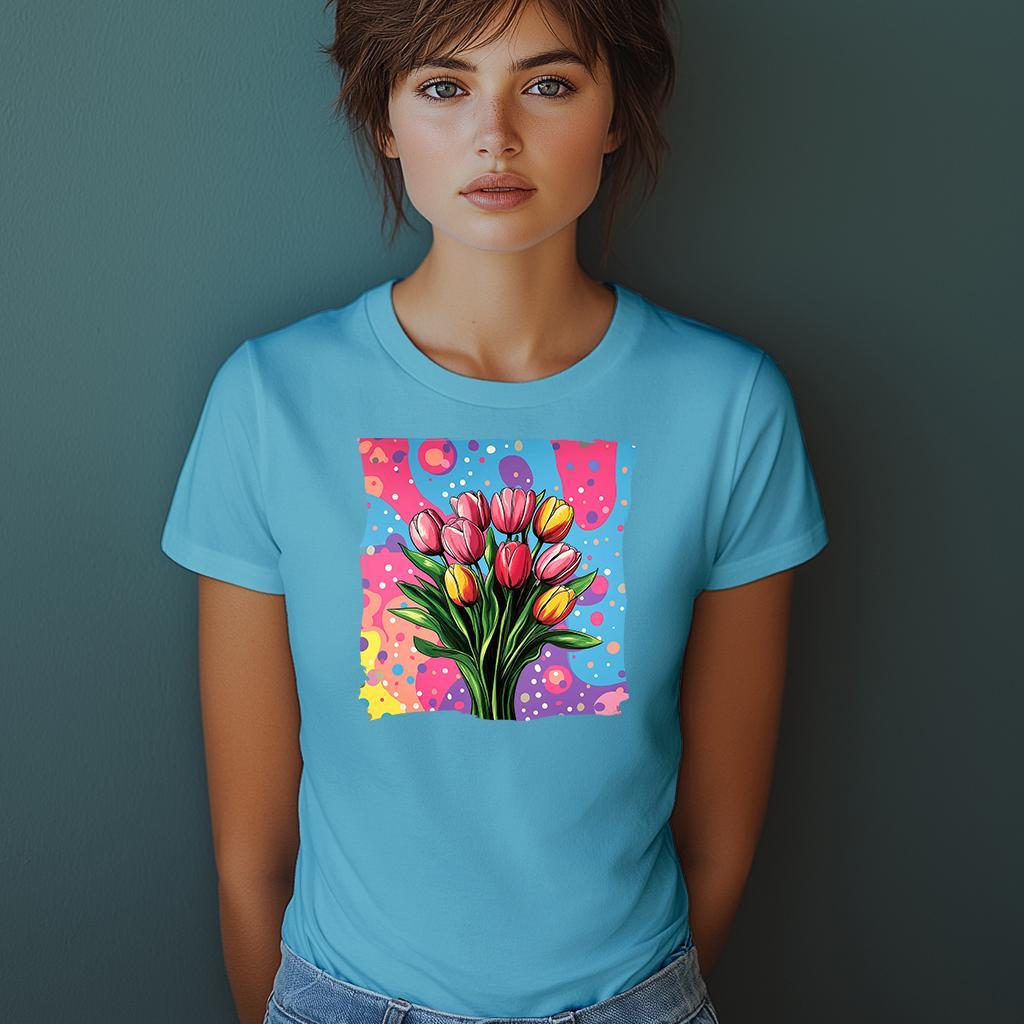 Camiseta Majica sa štampanim printom Cam 955, Ženska, Akvamarin