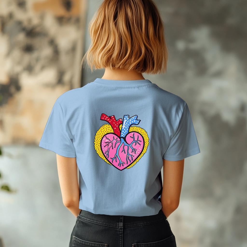 Camiseta Majica sa štampanim printom Cam 934, Ženska, Cijan