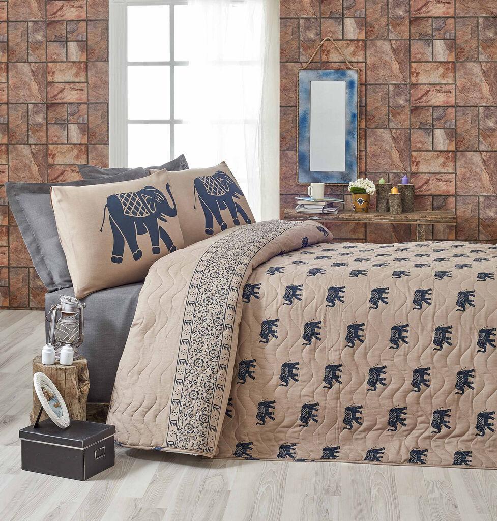 L'essentiel Maison Set Posteljina i 2 jastučnice Fil, 200x220 cm, Plavi