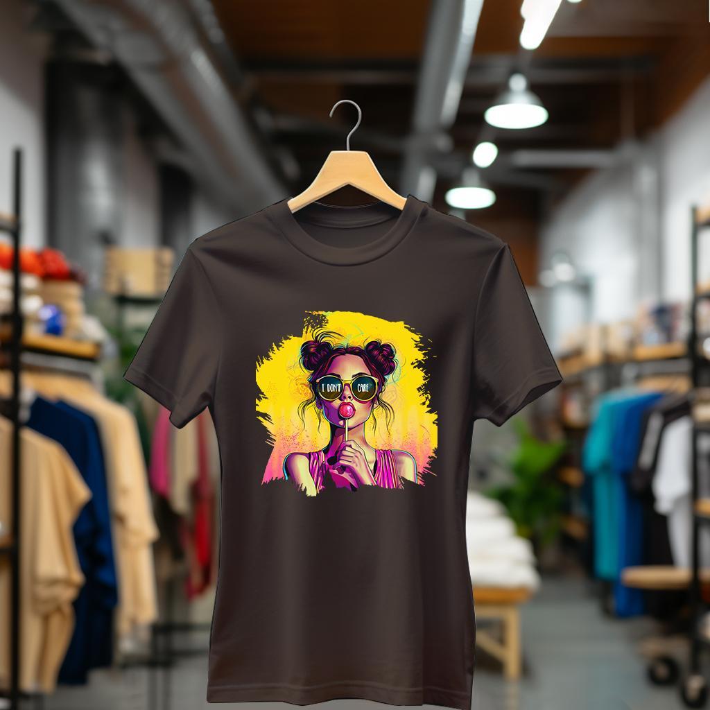 Camiseta Majica sa štampanim printom Cam 917, Ženska, Čokolada