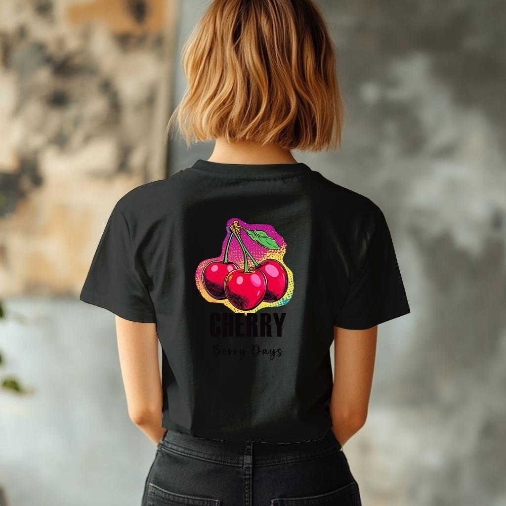 Camiseta Majica sa štampanim printom Cam 915, Ženska, Crna