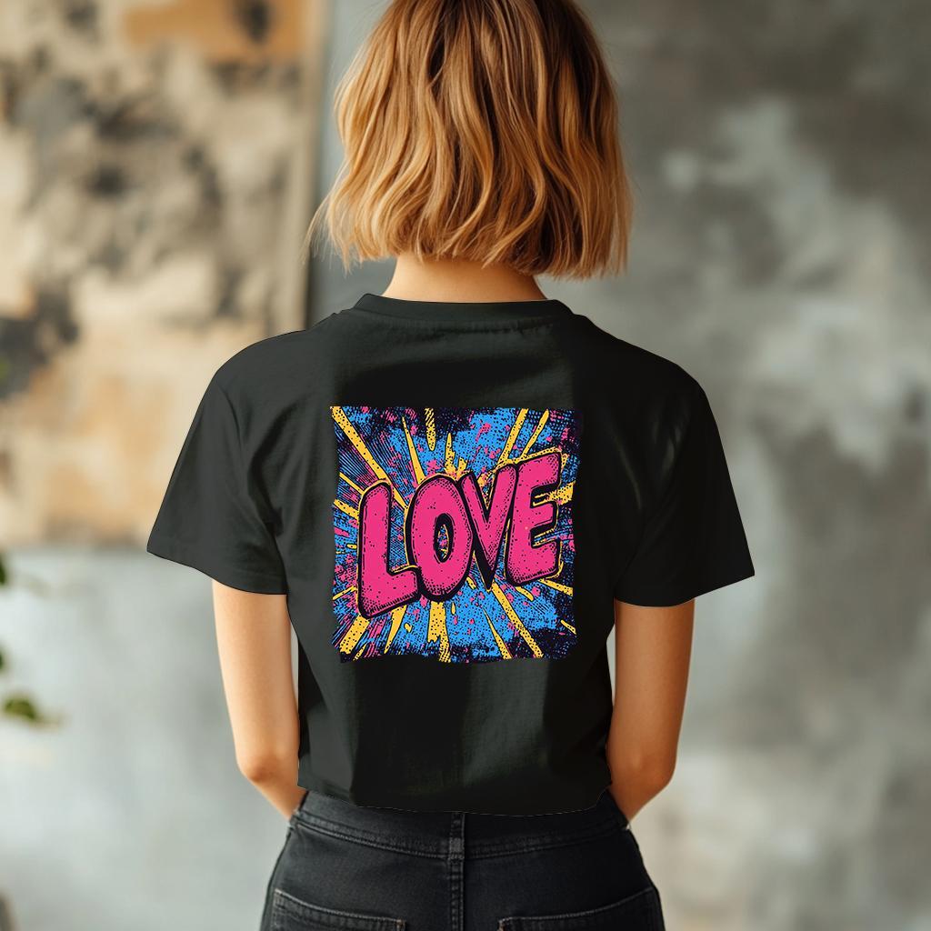 Camiseta Majica sa štampanim printom Cam 931, Ženska, Crna