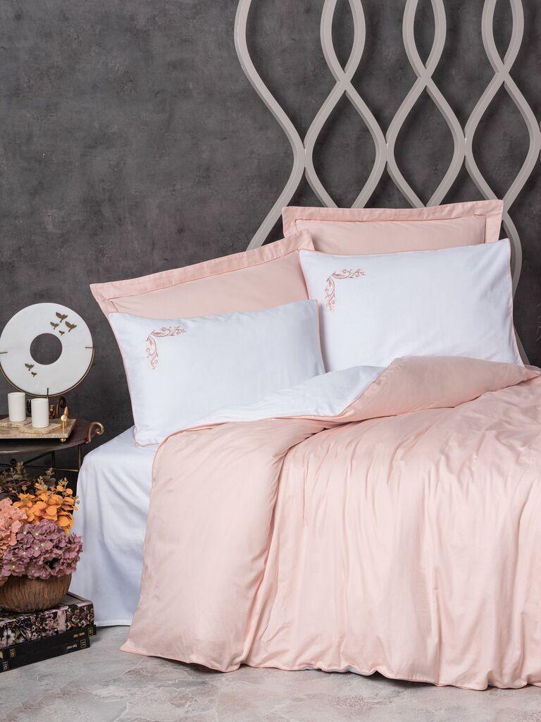 L'essentiel Maison Set posteljina Melinda, 260x280 cm, Svetloroze