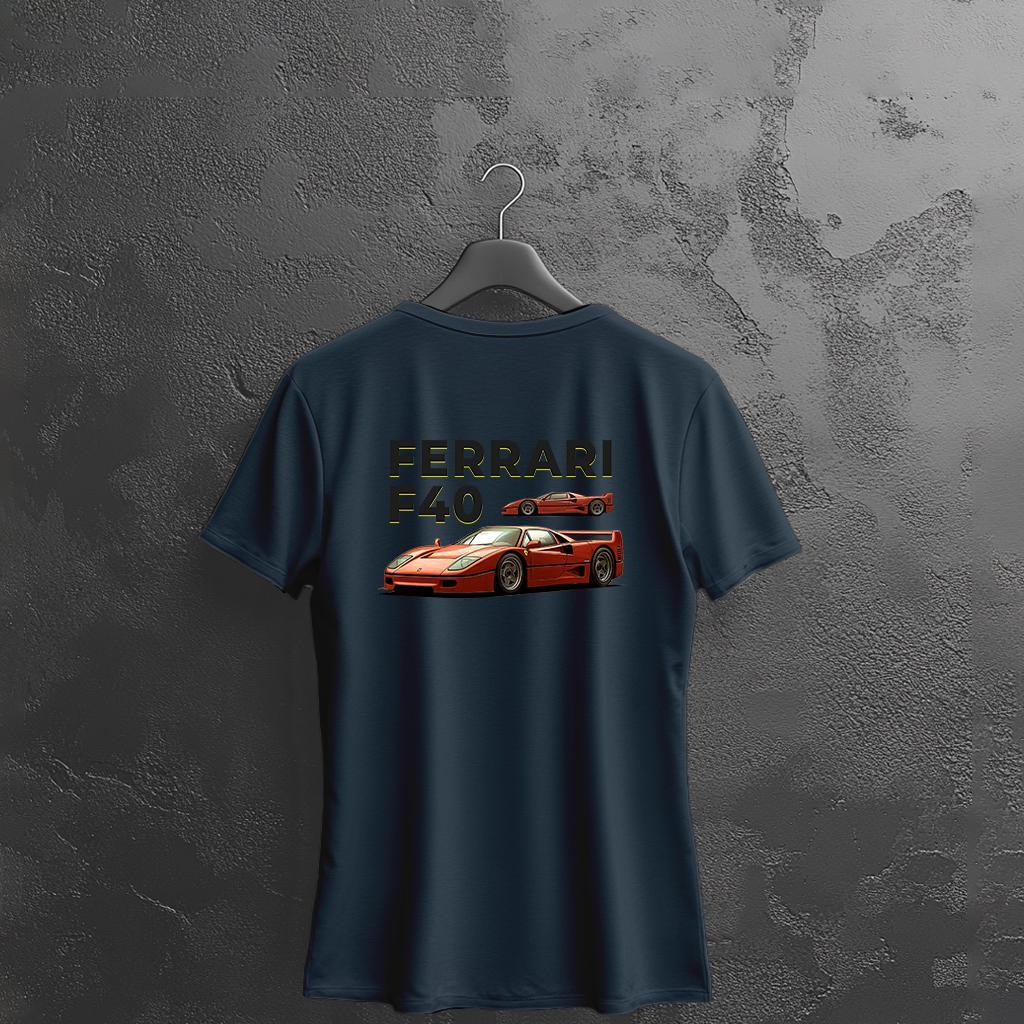 Camiseta Majica sa štampanim printom Cam 913, Ženska, Teget