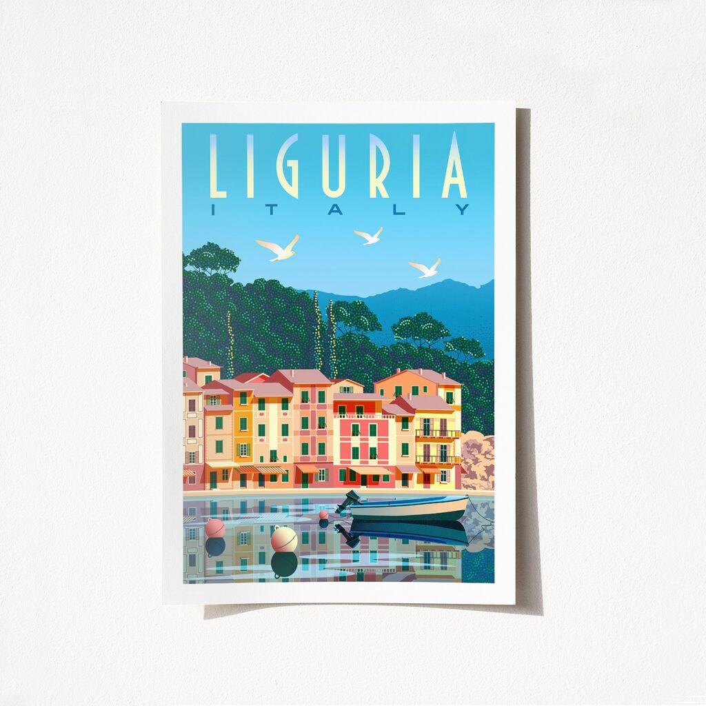 Wallity Poster Liguria-1973, 21x29,7 cm, Šareni