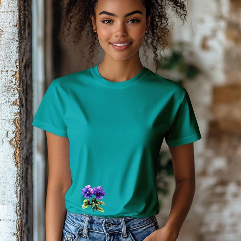 Camiseta Majica sa štampanim printom Cam 951, Ženska, Tirkizna