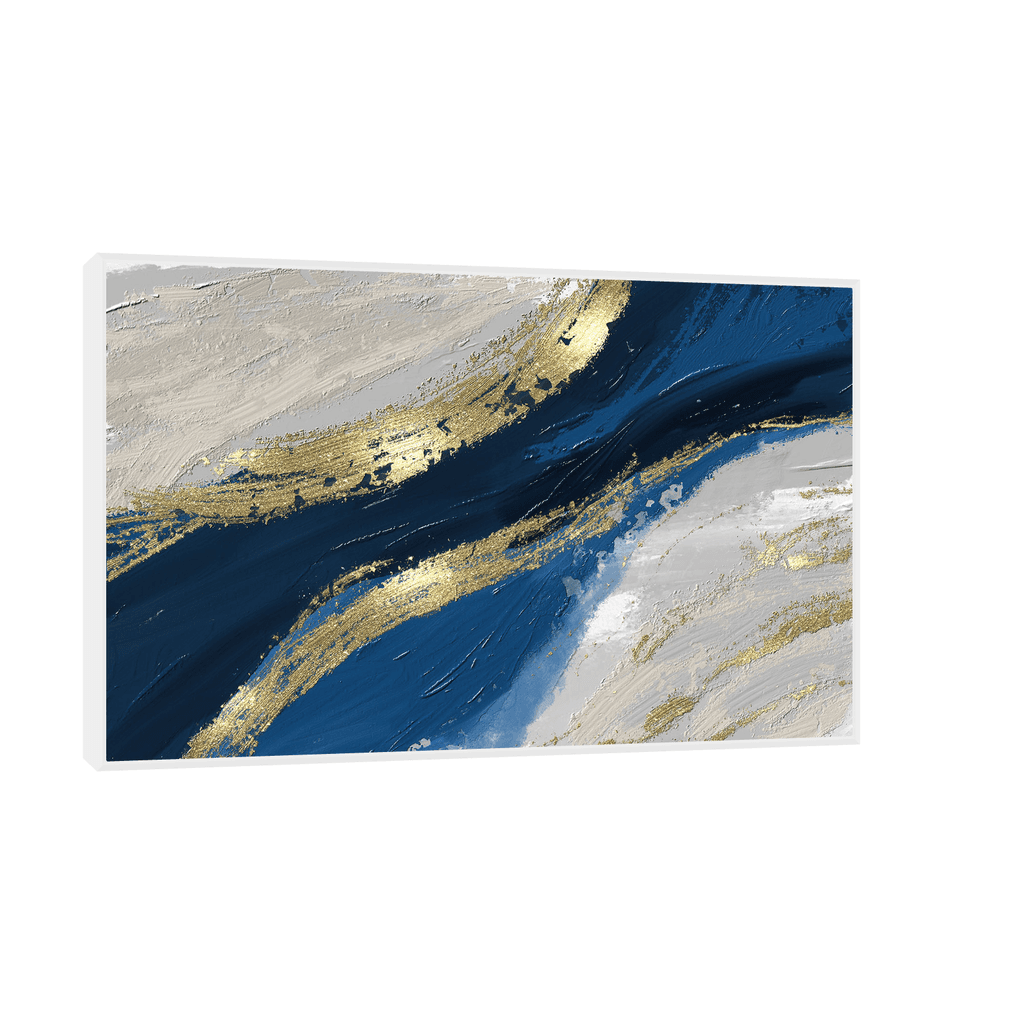 Canvas Slika na platnu Zlatna linija 50x30cm, Sa ramom, Beli