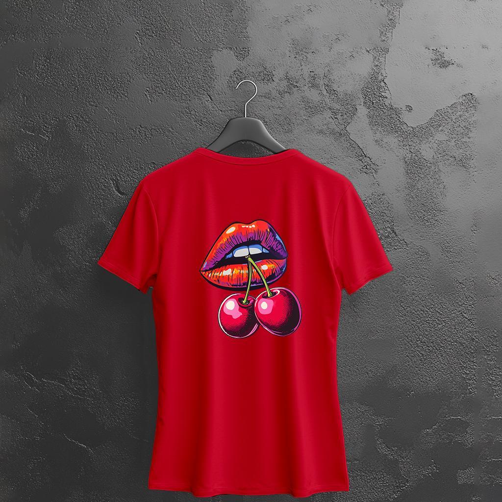 Camiseta Majica sa štampanim printom Cam 914, Ženska, Crvena