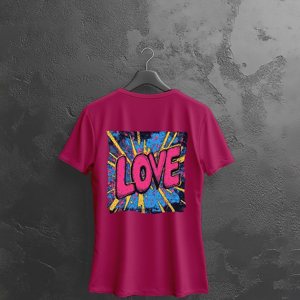 Camiseta Majica sa štampanim printom Cam 931, Ženska, Ružičasta