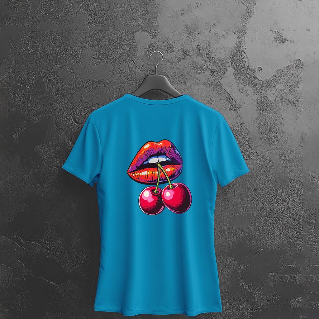 Camiseta Majica sa štampanim printom Cam 914, Ženska, Akva