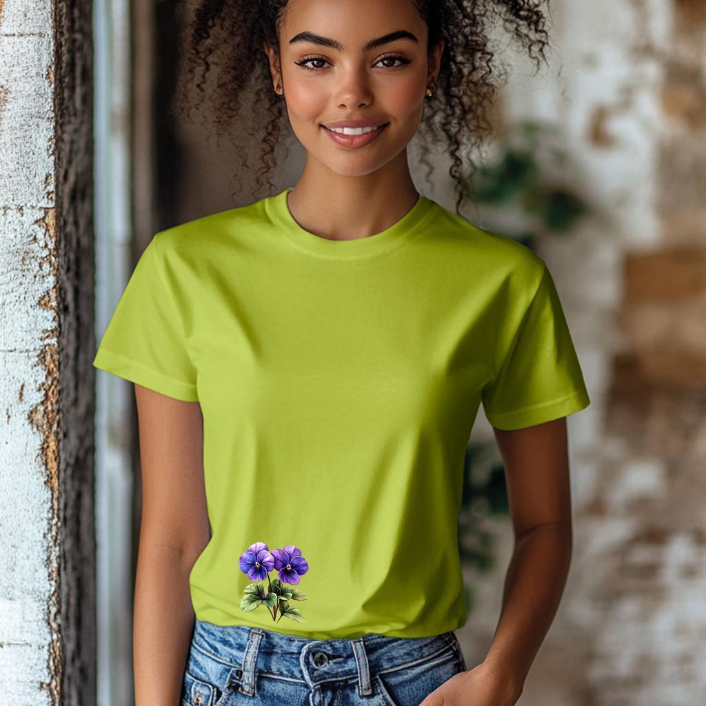 Camiseta Majica sa štampanim printom Cam 951, Ženska, Limeta