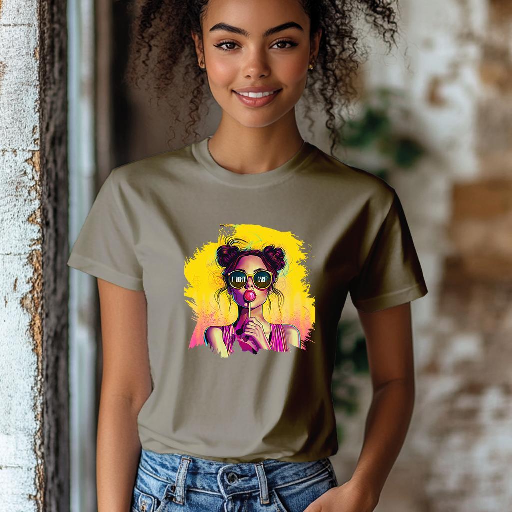 Camiseta Majica sa štampanim printom Cam 917, Ženska, Kaki