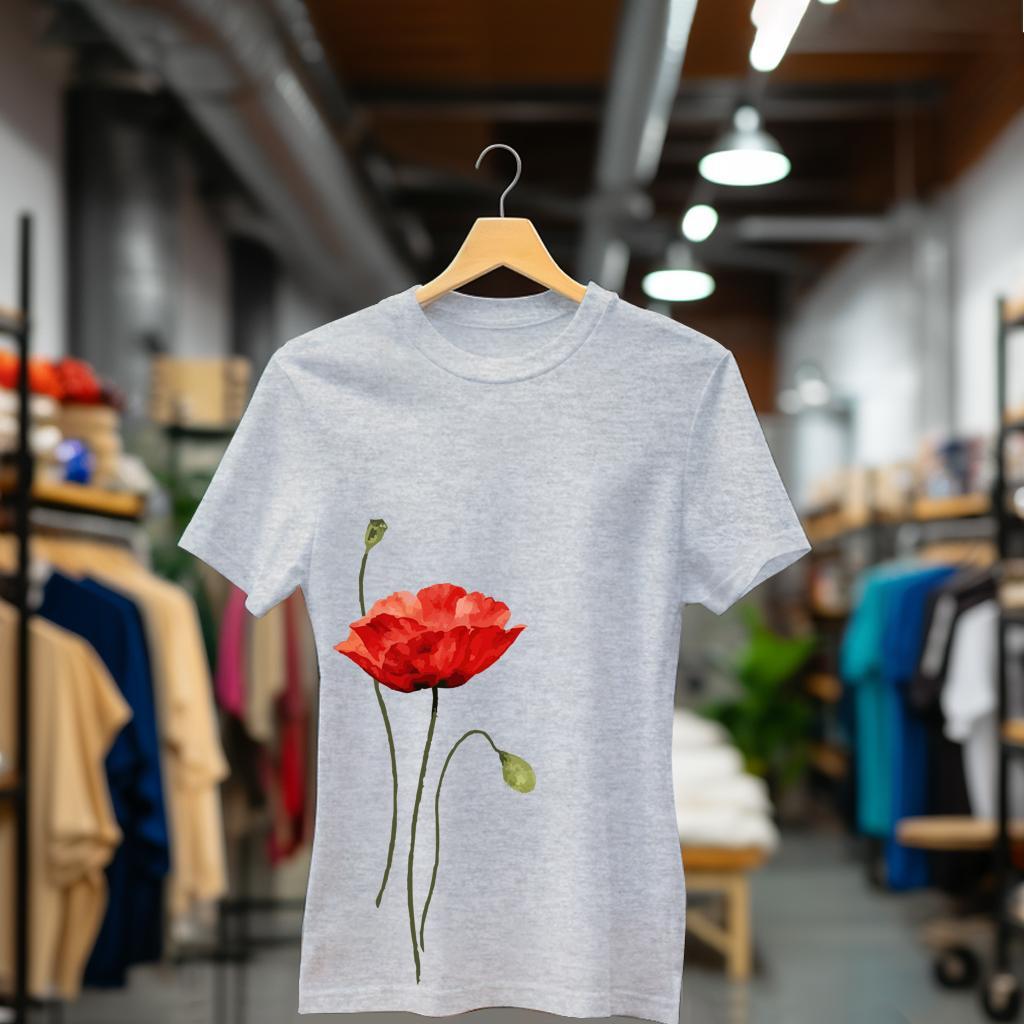 Camiseta Majica sa štampanim printom Cam 990, Ženska, Hrom