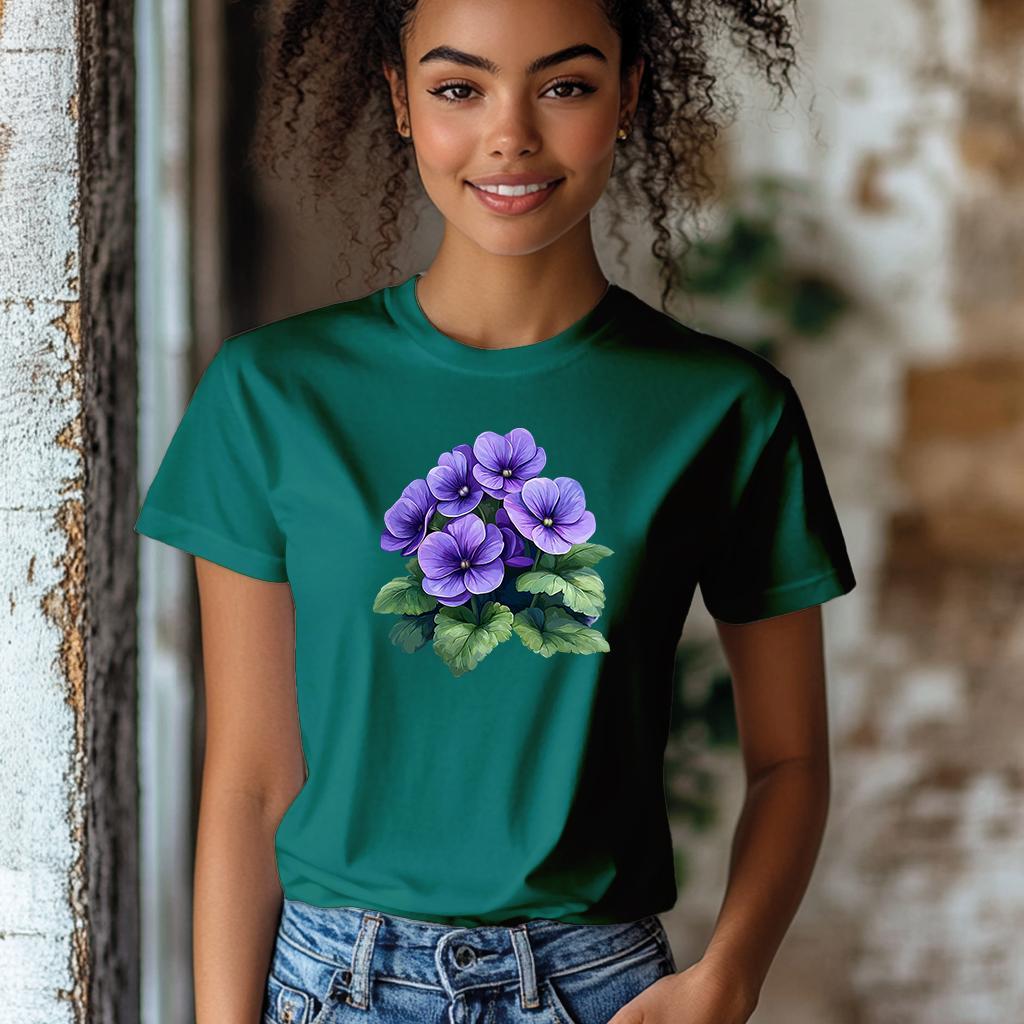 Camiseta Majica sa štampanim printom Cam 953, Ženska, Bambus