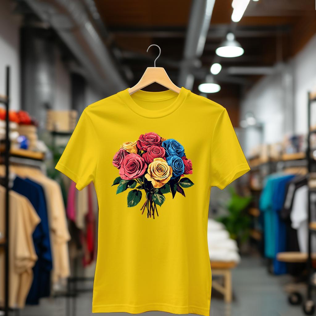 Camiseta Majica sa štampanim printom Cam 943, Ženska, Zlatne boje