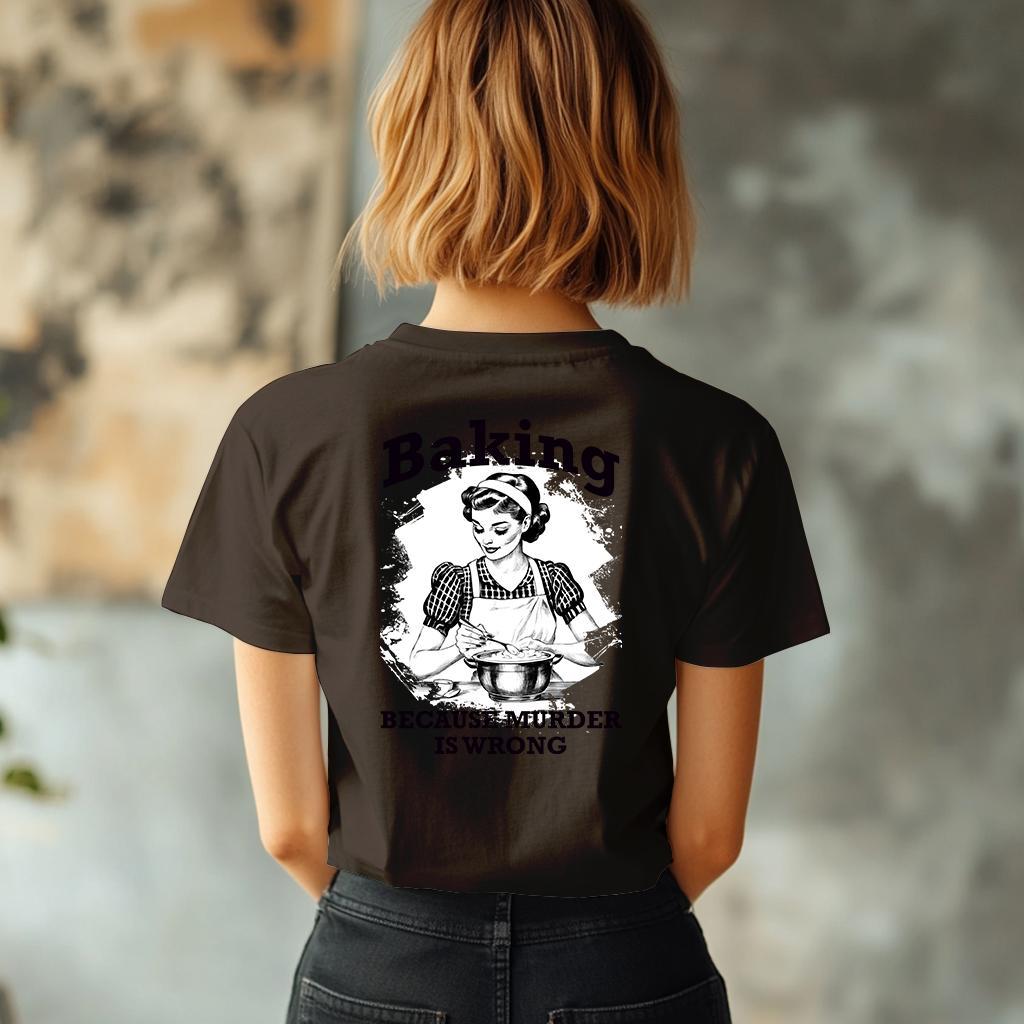 Camiseta Majica sa štampanim printom Cam 924, Ženska, Čokolada