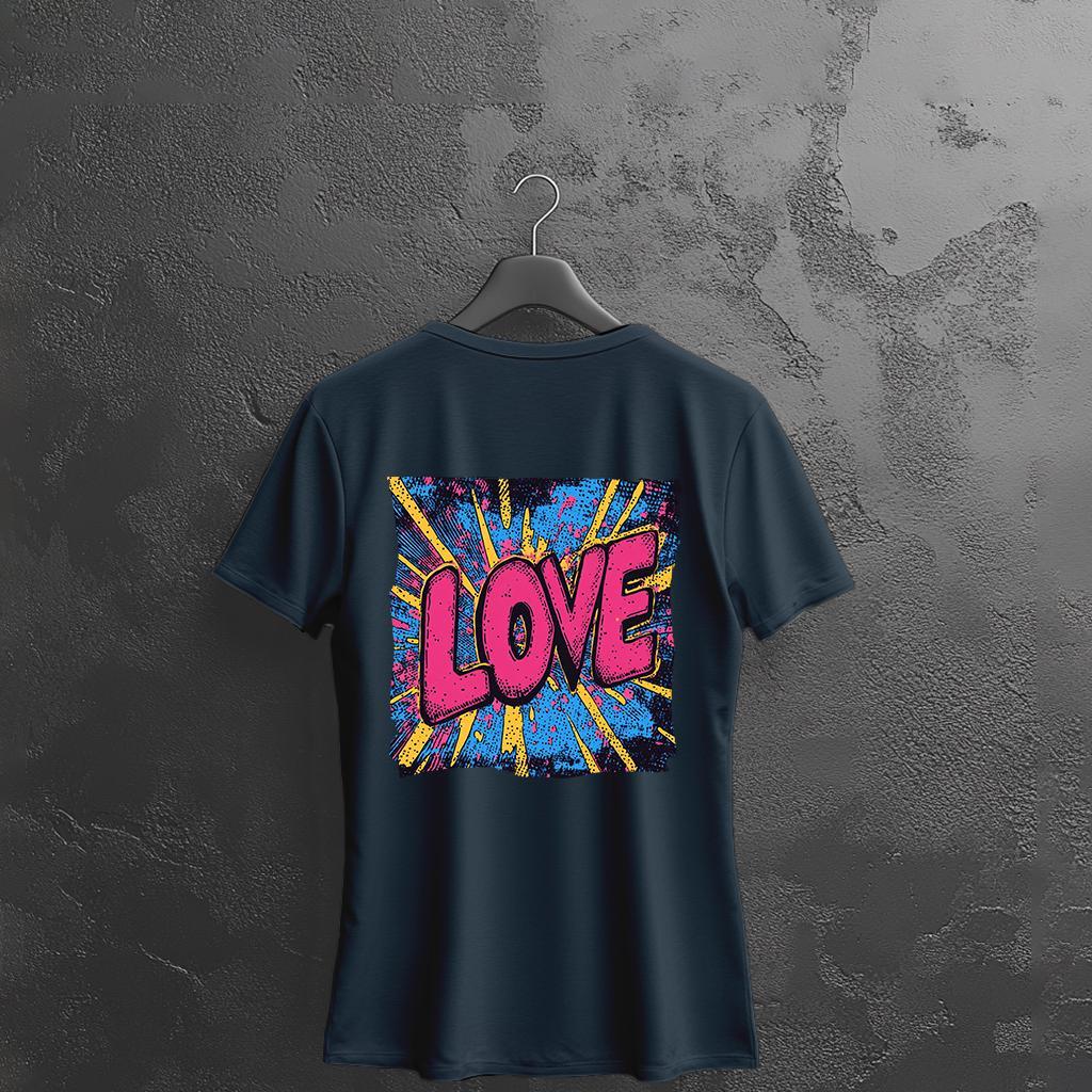 Camiseta Majica sa štampanim printom Cam 931, Ženska, Teget